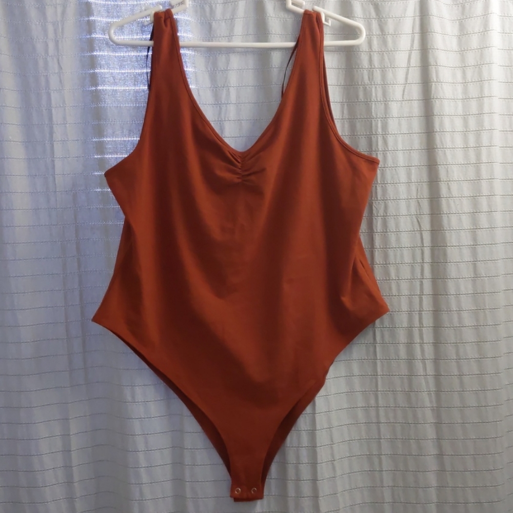 Forever 21 Plus Womens Body Suit. Rust. 3X. New.